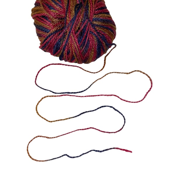 Fibra Natura Heaven Merino Wool Silk Worsted Yarn Flambé Pink Blue Yellow - Picture 5 of 12